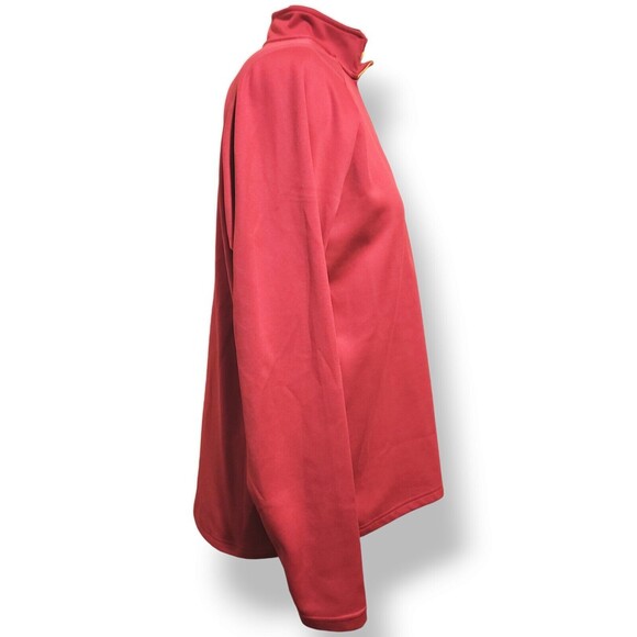 POPPI WOMENS 1/4 ZIP SWEATSHIRT PINK Pull On Thumbhole Large Tic Toc Fa… - Picture 6 of 9